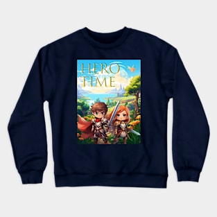 Hero Time - Cartoon Fantasy Crewneck Sweatshirt